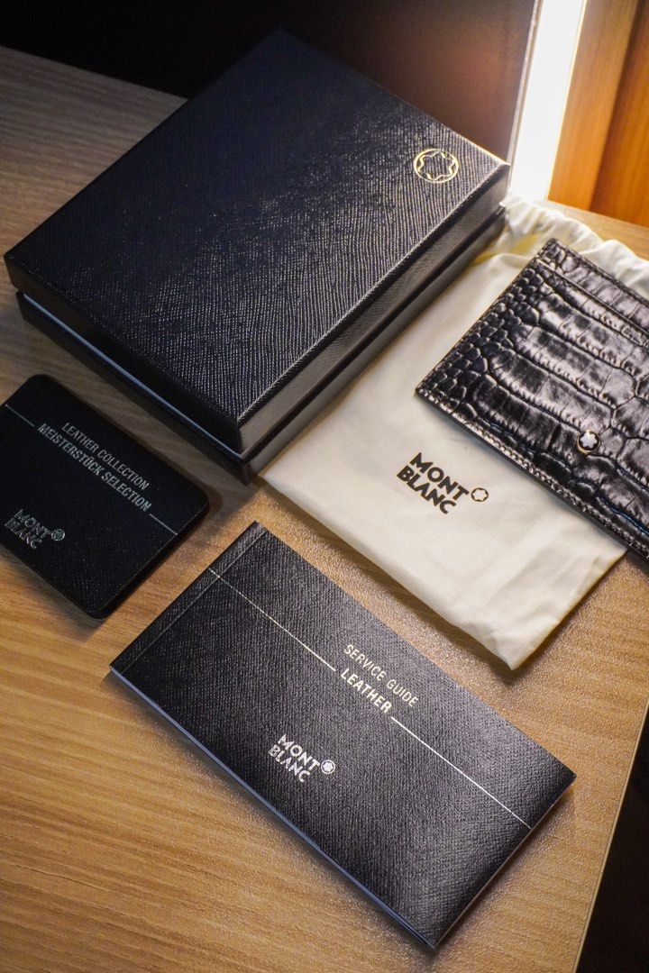 MONTBLANC Crocodile Leather Card Holder (Category: Wallets & Card Holders) located in Quezon City. Submitted by shopmystuff.com (Listing ID 1399234461, Image 3). Description: 1000% Aurhentic! -Brandnew -Complete -With Box, Pouch, Card -Very Aesthetic and Sleek! -Steal Item!.