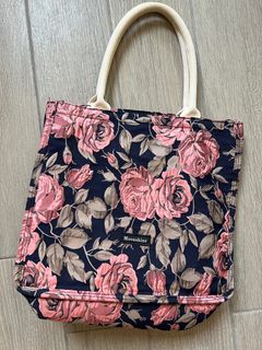 Moonshine 玫瑰花圖案手提袋64218035502851110
