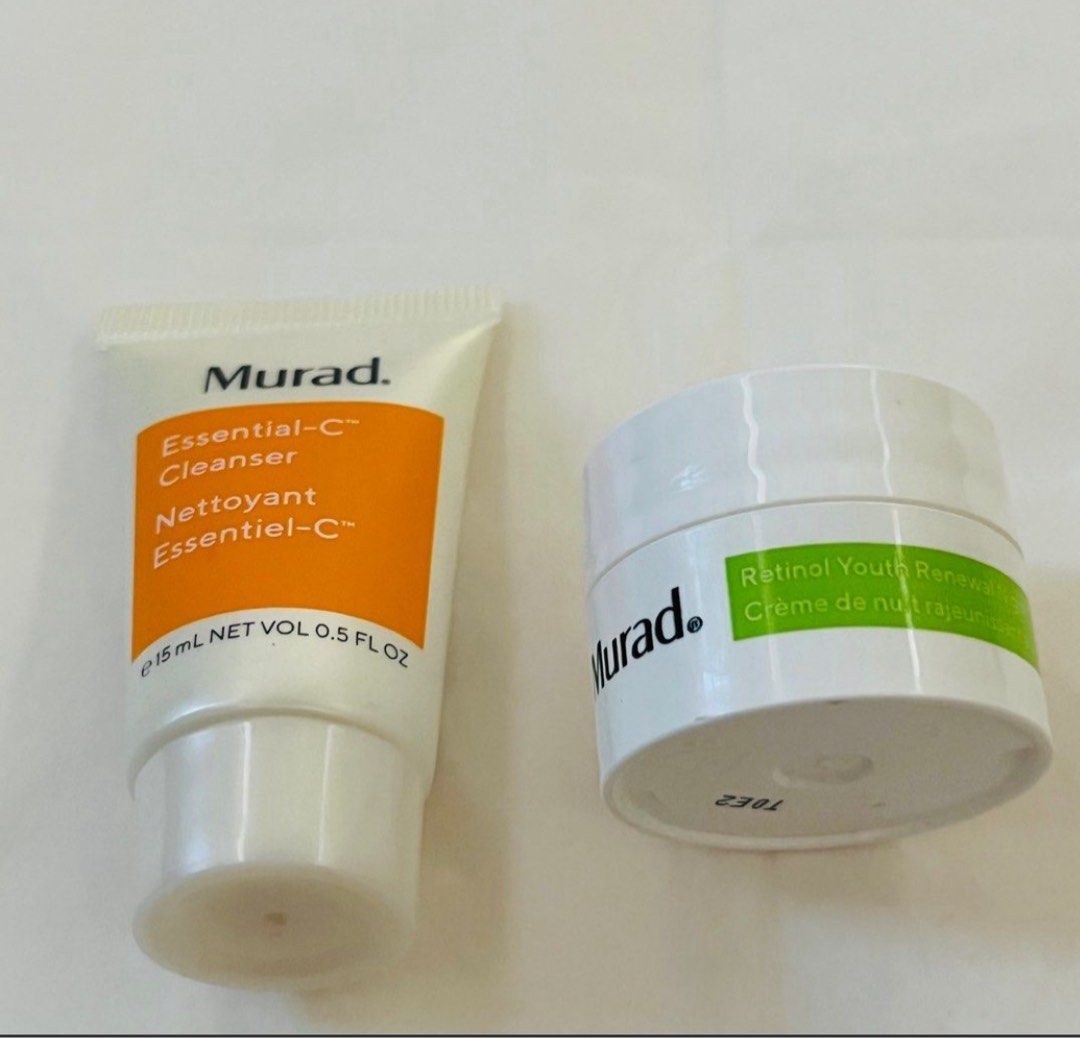MURAD BUNDLE (Category: Face Care) located in San Juan City. Submitted by cashfrancefashioncosmetics_ph (Listing ID 1399091025, Image 1). Description: ‼️BUNDLE -ESSENTIAL C CLEANSER 15ML -RETINOL YOUTH RENEWAL NIGHT CREAM 7.5ML.