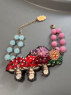Mushroom tamao world 刺繡 愛麗絲 蘑菇 串珠 手鏈 手鍊 Bracelet64213023201666110