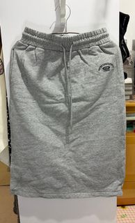 Mystyle Topfeeling 秋季抽繩鬆緊腰灰色開叉半身裙 運動裙64215240185218110