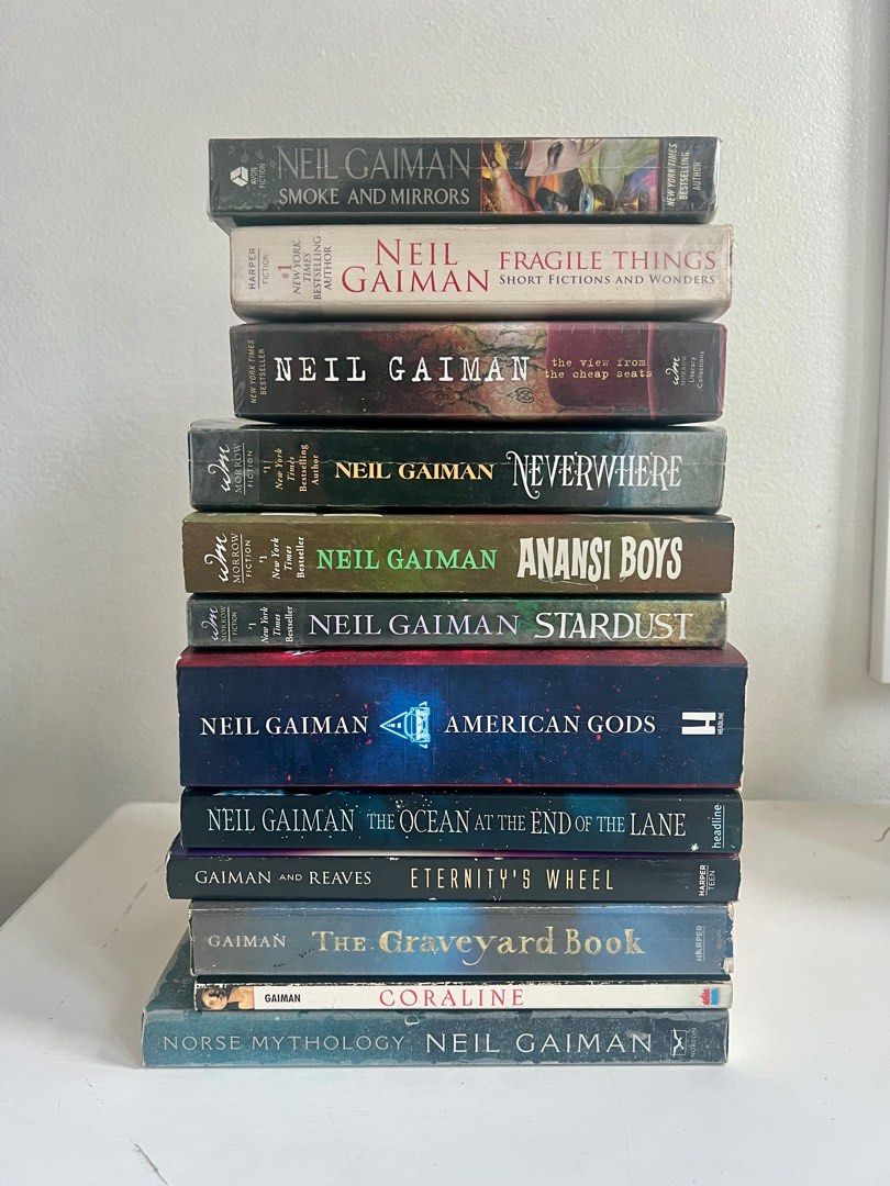 Neil Gaiman Book Collection (Category: Storybooks) located in Quezon City. Submitted by a.oca (Listing ID 1399057107, Image 1). Description: Neil Gaiman book collection (Sold as set) .