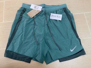 Nike Stride 5" Running Shorts - Green, size L,64212604098050110