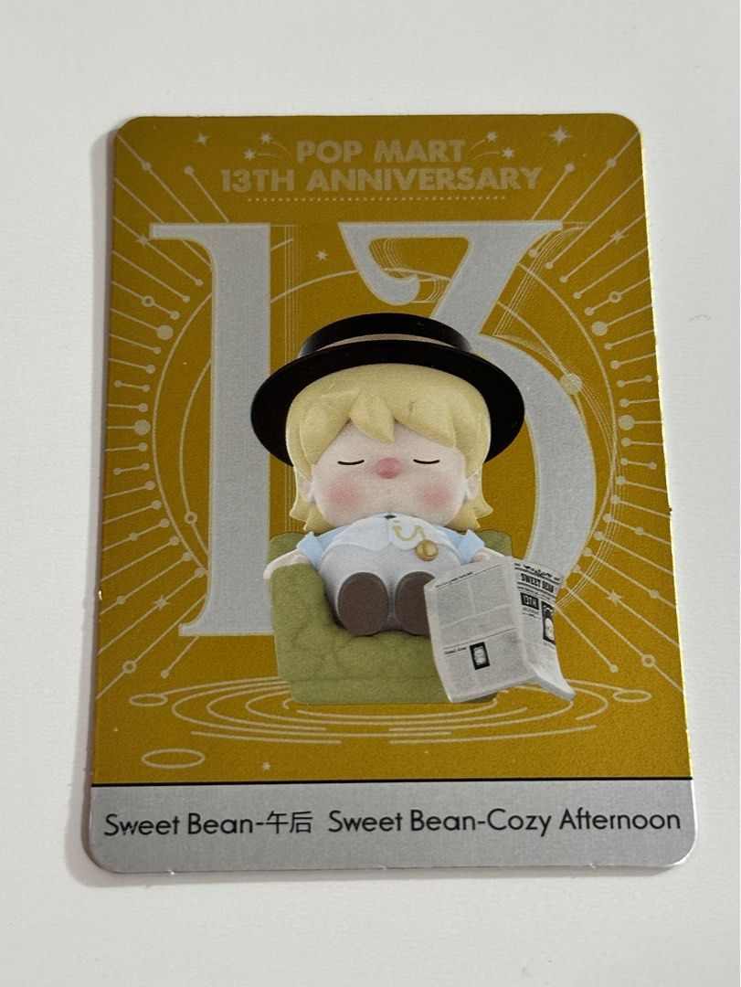 [NO BOX] Pop Mart Spotlight Sweet Bean (Category: Designer & Blind Box Toys) located in Cainta. Submitted by pomocha (Listing ID 1399237519, Image 3). Description: ‼️Please read below first before purchasing‼️ 🍀No Box 🍀Includes original card it came with 🍀Do not buy if sensitive 🍀rfs: came back from a long trip and need to declutter asap 🍀You can dm me if you want to ask any more questions regarding the item .