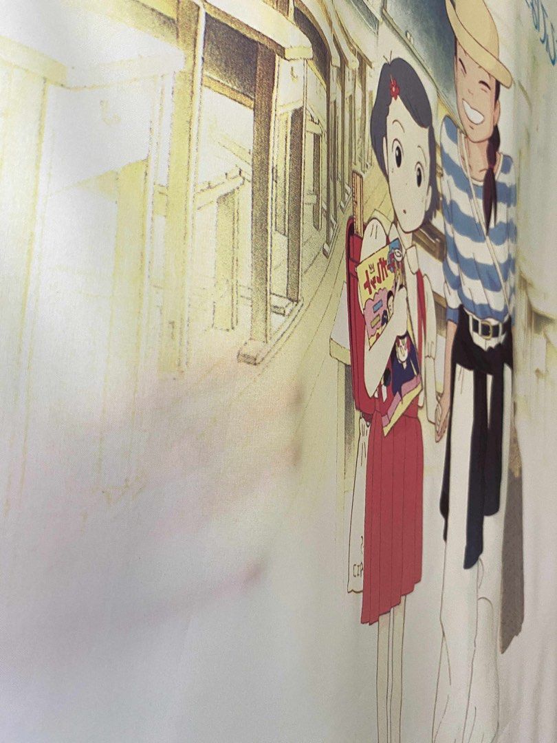 Only Yesterday Anime Poster (Category: Art & Prints) located in Cagayan de Oro. Submitted by caga67813 (Listing ID 1399083609, Image 3). Description: - Vintage "Only Yesterday" anime poster - Features a scene with two characters - Light-colored background - Mounted on a rod for easy display - Copyright: 1991 Okamoto Hotaru-Tone Yuko-TNHG.