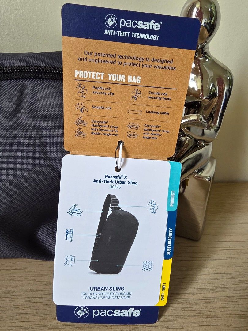 Pacsafe Anti-Theft Bag (Category: Sling Bags) located in Taguig. Submitted by youcompleteme (Listing ID 1399156960, Image 3). Description: ✨️Limited-Time Offer only Only a few pcs left 🎉 Avail 35% discount from Oct 25 to Nov 25, 2026 ➡️ Check out my other posts for more available designs 🔥 The price posted is the last price 📌 Please read the payment and pick-up details before inquiring 💰 Price is final: Php 4,413.50 Original price: Php 6,790.