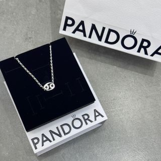 Pandora 12星座系列巨蟹座頸鏈 925純銀64214999130626110