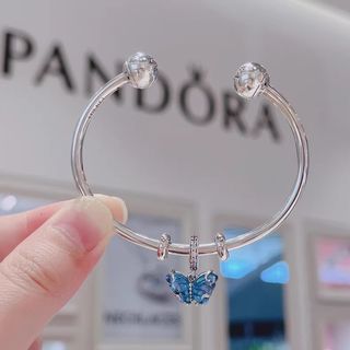 🌟官網授權商家🌟Pandora 潘多拉手鍊手鐲開口鐲子蝴蝶吊墜珠子64212822077314110