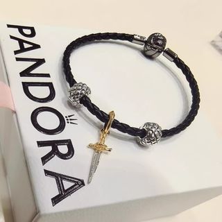 🌟Official Website Authorized Merchant🌟Pandora Pandora Bracelet Cowhide Rope Game of Thrones Collab Dagger Pendant64220304996995110