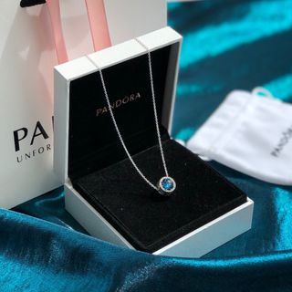 💜Pandora 潘多拉 海洋之心 925銀 頸鏈 項鏈 鎖骨鏈 情人節 生日禮物 Silver Necklace Valentine's Day Birthday Present64213023235203110
