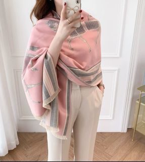 Pink horse scarf 粉紅色駿馬圍巾頸巾大披肩64217368412545110