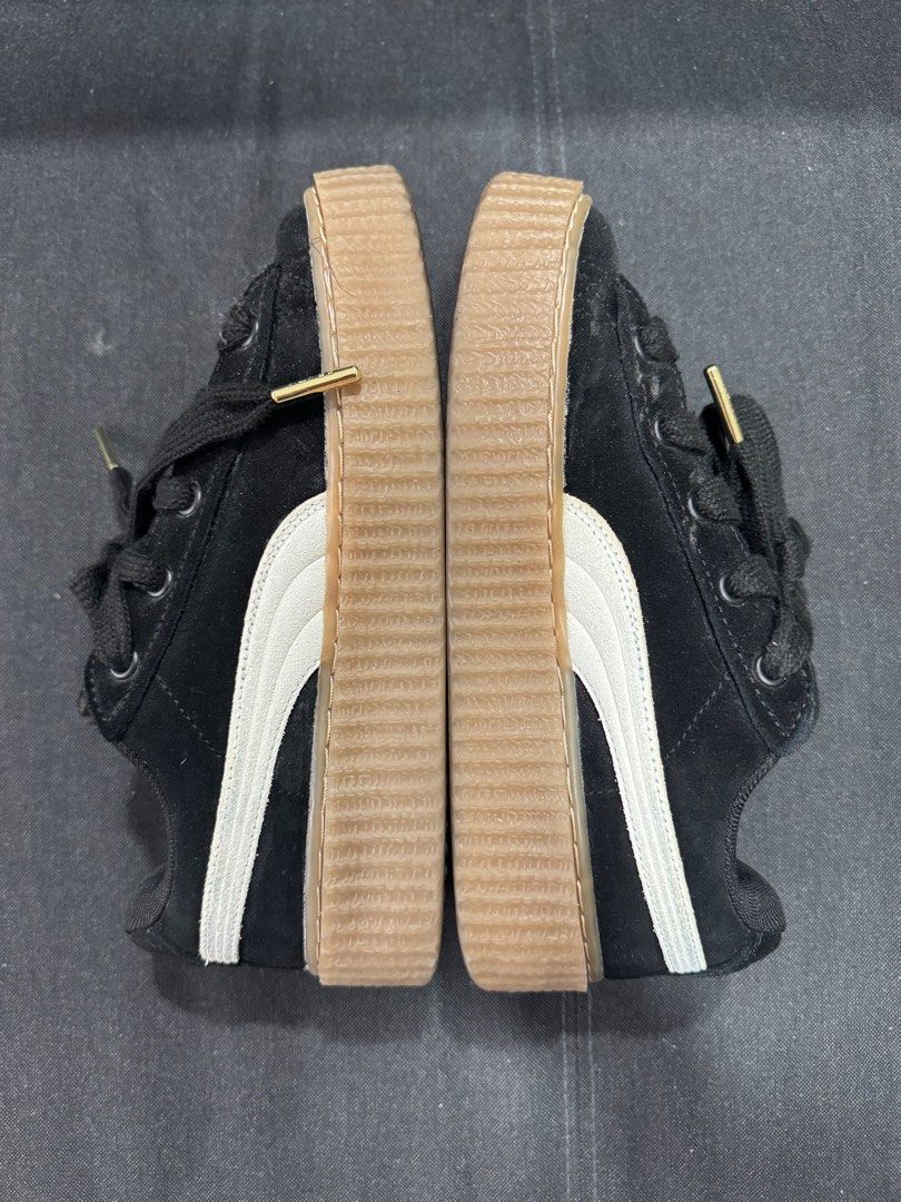 Puma Fenty Creeper Phanty Black (Category: Sneakers) located in Trece Martires City. Submitted by jgalac (Listing ID 1399099788, Image 3). Description: - Puma Fenty Creeper Phanty sneakers - Black suede upper - White Puma stripe - Thick gum sole - Size: 37 (US 5, UK 4) - Includes original box - Includes black dust bag with Fenty logo NEGO NEGO NEGO Loc: Cavite Rfs: Declutter.