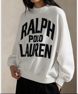 Japanese Version đŻđ” Ralph Lauren White Big Logo Sweatshirt64217366163587110