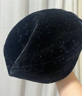 Ray BEAMS 黑色蕾絲貝雷帽64211994521345110