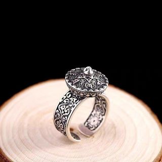 Ring✨六字真言轉運戒指，可轉動，復古風64216185782275110