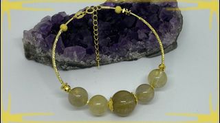 S925 純銀金髮水晶手鏈64215708590337110