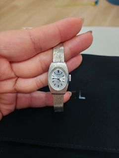 Seiko 21 Jewels WGP黑色不鏽鋼古董手表 中古精工上鏈手錶64215708885251110