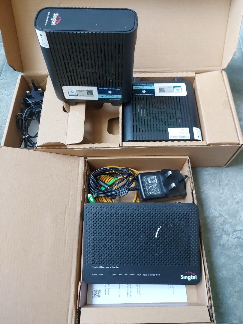 Singtel Optical Network Router, Computers & Tech, Parts & Accessories ...