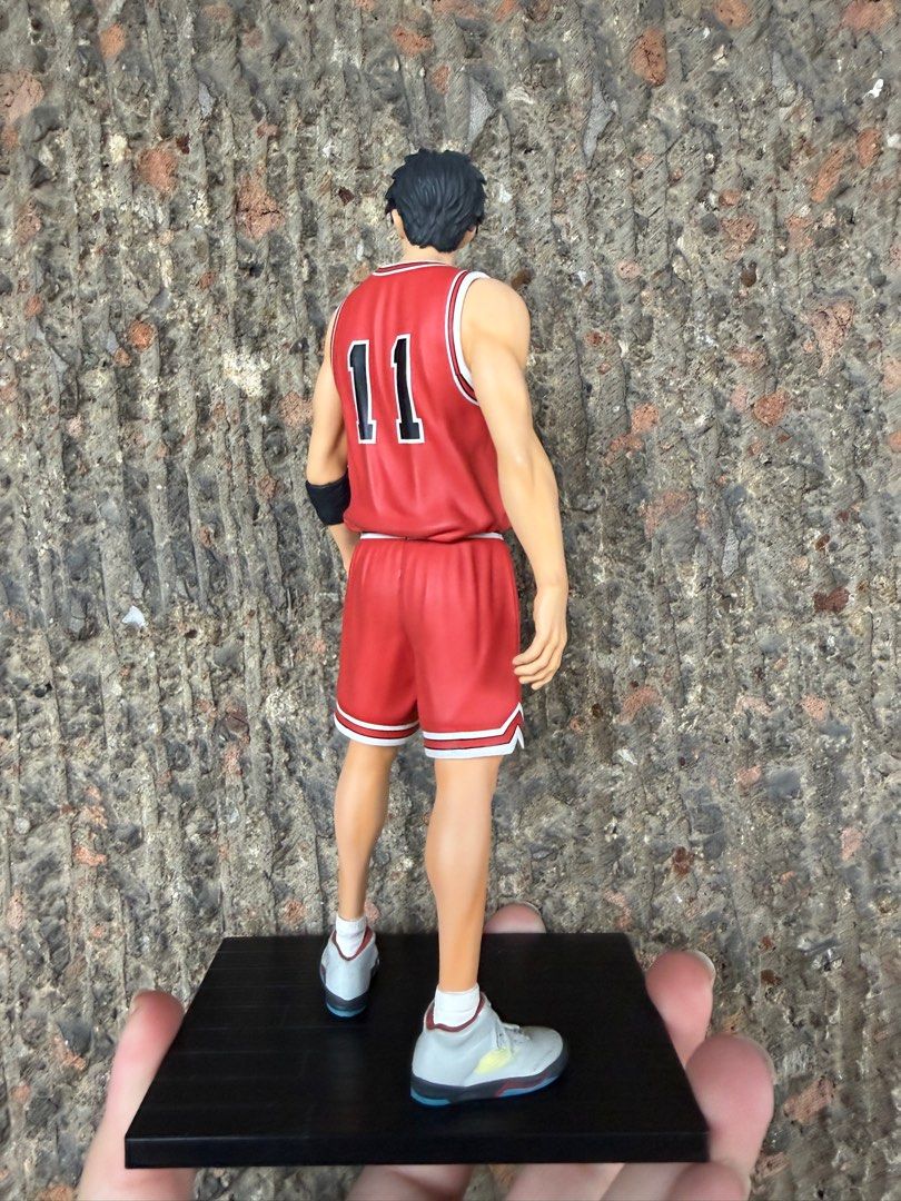 Slam Dunk Kaede Rukawa Figure (Category: Figurines & Statues) located in Quezon City. Submitted by jnntclr28 (Listing ID 1399166439, Image 2). Description: - ORIGINAL PRICE: Php3,200 - Kaede Rukawa figure from Slam Dunk - Wearing Shohoku jersey - Includes base - In original packaging (BIB) - Box features Slam Dunk logo - Box text: "The Spirit Collection of Inoue Takehiko One and Only".
