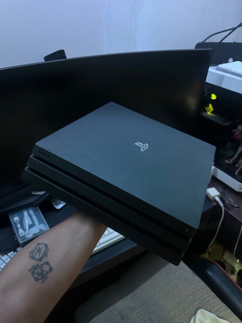 Sony PlayStation 4 Pro 1TB Console (Category: PlayStation) located in Bocaue. Submitted by a1con (Listing ID 1399103901, Image 2). Description: LAST PRICE! LAST PRICE! CAN ONLY DO MEETUPS NEAR BULACAN OR PICKUP. - PlayStation 4 Pro 1TB console - Includes DualShock 4 wireless controller - Includes USB data cable - Supports 4K HDR gaming - System software: 11.52 - Color: Black - Original box included Can do 8k with GTA and RDR2 game.