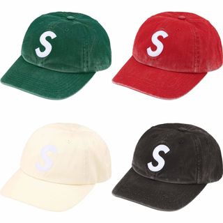Sup 25SS Pigment Coated S Logo 6-Panel 大S刺繡水洗做舊鴨舌帽棒球帽64220736772611110