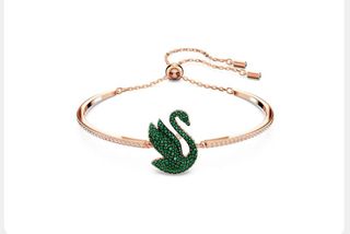 💎誠信賣家💎SWAROVSKI · SWAN 綠色天鵝手鍊64209179932931110