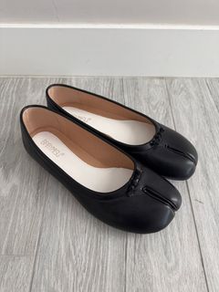 Tabi 分趾皮革芭蕾平底鞋64209178756097110