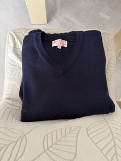 Talent 開胸深藍色V領毛衣 +維多利深藍色V領毛衣64211779227393110