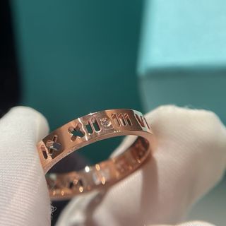 💎誠信賣家💎Tiffany 羅馬數字鏤空鑲鑽戒指64213023063298110