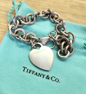 Tiffany & Co. Heart Tag Bracelet 925 Sterling Silver 純銀手鏈64213023363202110