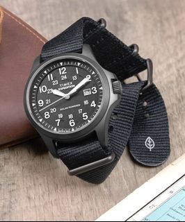 Timex Expedition Field Post Solar 41mm Stainless Steel Case Black Dial Black Strap TW2Y31800 太陽能電池 Rechargeable battery Quartz Watch64211780571138110
