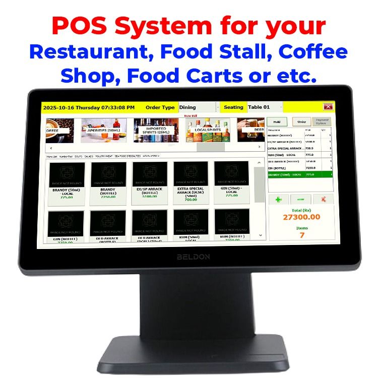 Touch Supported POS System for Restaurant/Food Stall/Coffee Shops/Food ...
