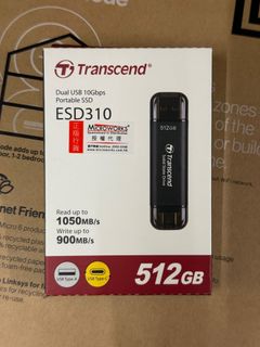 Transcend ESD310 USB3.2 Type-A / Type-C SSD 512GB (TS512GESD310)64218659036801110