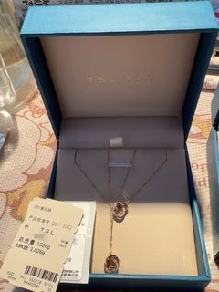 TSL 謝瑞麟 18K 金項鍊双环玫瑰金64213440765569110