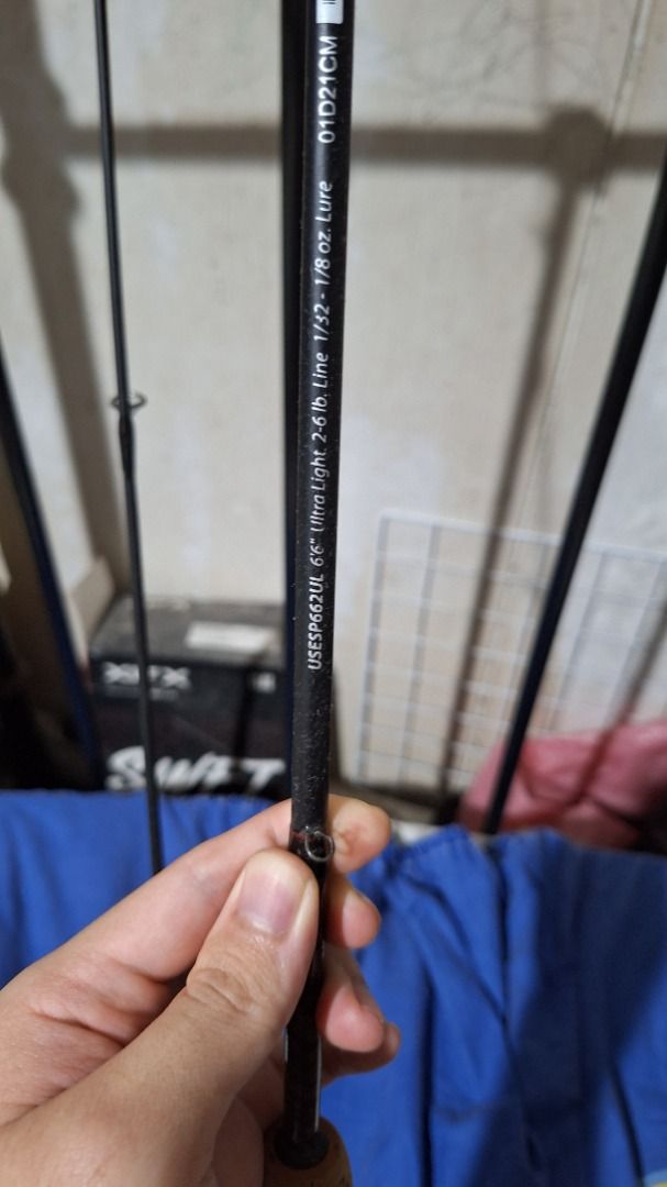 Ugly Stick Elite Ultra Light 6'6'' Two piece rod, Sports Equipment
