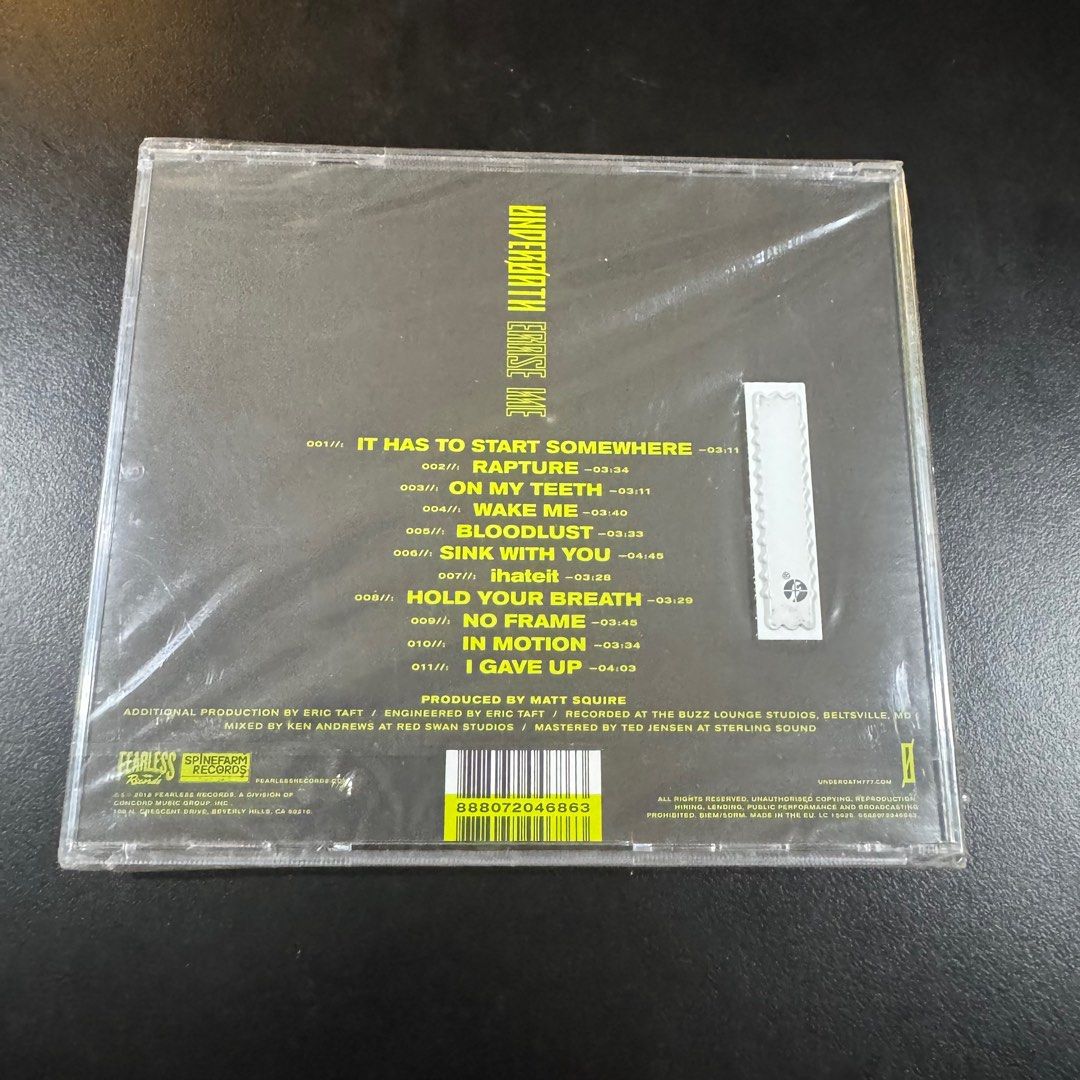 Underoath - Erase Me (Category: Vinyls) located in Mandaluyong City. Submitted by jcmsanchez (Listing ID 1399165349, Image 2). Description: Underoath - Erase Me Sealed EU Pressing.