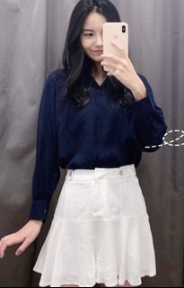 Uniqlo 深藍色V領長袖上衣64211781887491110