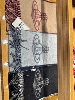 Japan Connection 🇯🇵 Vivienne Westwood Wool Scarf Christmas Gift Proxy Purchase64234668775171110