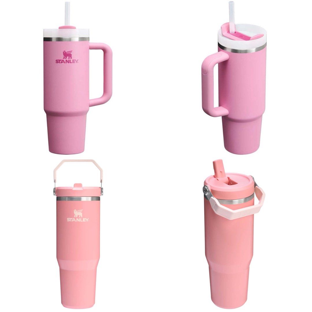 <WTS / new> Stanley Quencher H2.0 Flowstate & IceFlow Flip Straw 2.0 Tumblers in Peony & Pink Mesa 30oz 887.21ml (Category: Water Bottles & Tumblers) located in Singapore. Submitted by seok.min (Listing ID 1399087019, Image 2). Description: 🏷️$40 each OR $35 each for 48H fast deal self collection Retail price $59 each 💕Brand new in box, from official store! ‼️IceFlow (2.0) is the new version where the straw & spout is fully removable for cleani