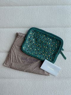 Zadig & Voltaire 閃釘手拿包64209179282050110