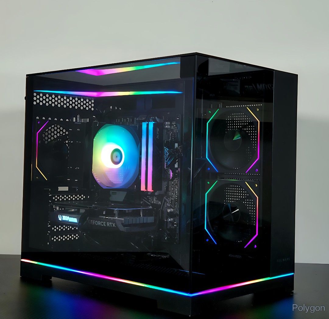 *JAN PROMO* RTX 5060 X Ryzen 5 7600 gaming pc desktop custom pc monitor ...