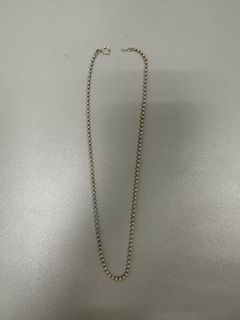 16” Dainty Silver Beaded Nacklace 16吋細緻的銀珠項鍊64210510100738110