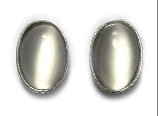 925純銀月亮貓眼石耳環 silver earrings64192809612673110