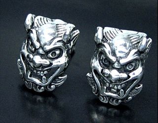 925純銀日本武士耳環 silver earrings64220306456067110