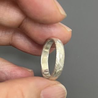 香港二手金銀店搜回 中古手刻格仔批花純銀925介64213877279107110