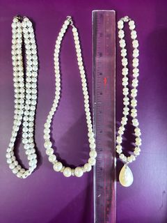 珍珠款頸鏈 三條 晚裝 婚禮用品 閃64234005627139110