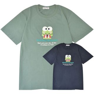 日本 Sanrio Kerokerokeroppi 青蛙刺繍 Tee 100% 棉 Size: M / L / LL 尺寸大約: 長 | 胸圍 | 袖長 |（cm） M: 67 | 49 | 21.5 L: 70 | 52 | 22 LL: 73 | 55 | 22.5 $178/件 日本直送,下單後約二至三星期到貨 順豐到付64215001136259110