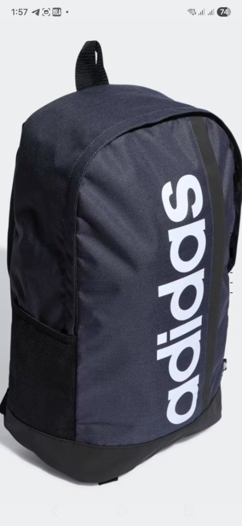 Adidas Essentials Linear Backpack (Category: Backpacks) located in Pasig City. Submitted by zorocrash (Listing ID 1396093810, Image 3). Description: Brand New, still in it's original packaging.. Color : Shadow Navy/Black/White.. Dimensions : 14 cm x 26.5 cm x 46 cm.. Volume : 22.5 L PM me for faster transaction...