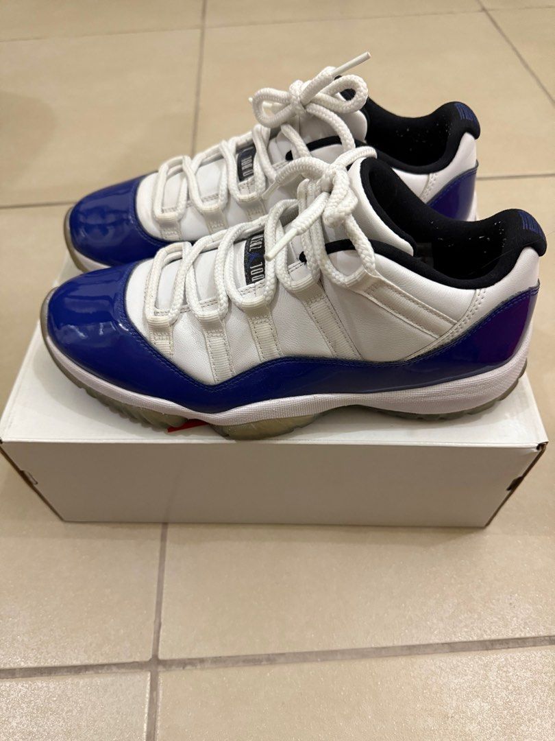 Air Jordan 11 Low Concord (Category: Sneakers) located in Tarlac. Submitted by ldsmamv__ (Listing ID 1396033093, Image 2). Description: Jordan 11 Low “Concord” • Size: 9W (7.5M / 26cm) • With box 📩 DM for faster transactions ✅ 100% Authentic 💵 Prices are negotiable 📍 Meet-up: SM North EDSA.