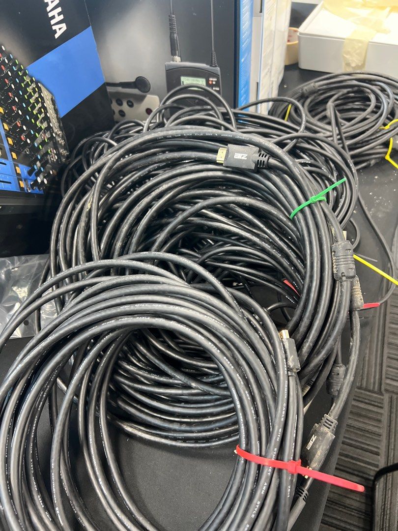 Assorted Cables - HDMI, Audio, and More